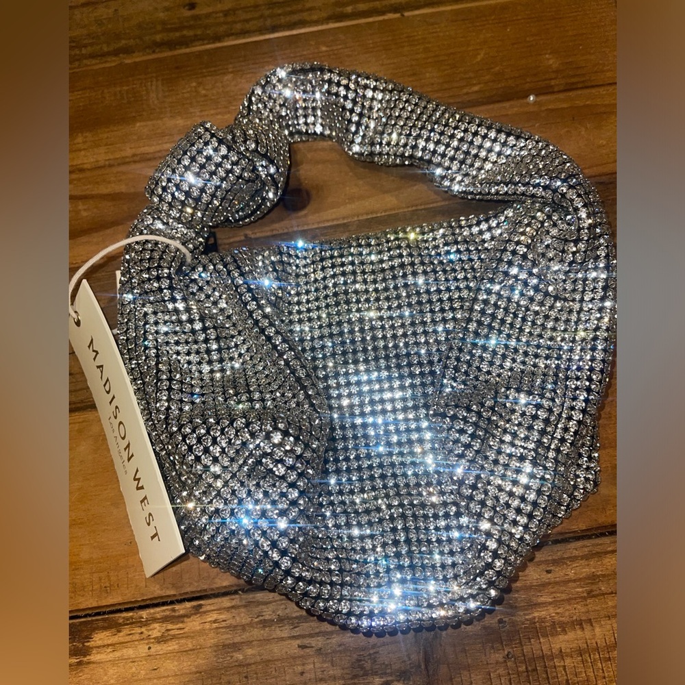 Black rhinestones mini bag!
